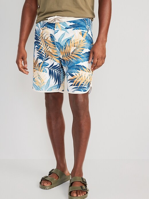 View large product image 1 of 1. Printed Built-In Flex Board Shorts -- 8-inch inseam