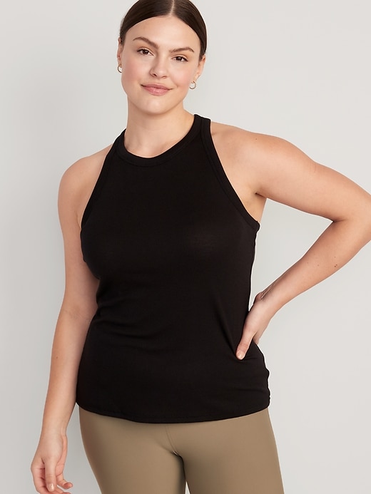 Image number 5 showing, UltraLite Rib-Knit Racerback Tank Top