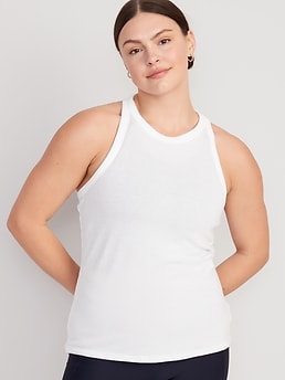 UltraLite Rib-Knit Racerback Tank Top