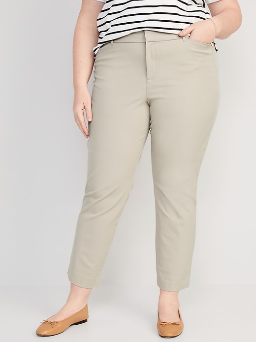 Image number 7 showing, High-Waisted Pixie Straight Ankle Pants for Women