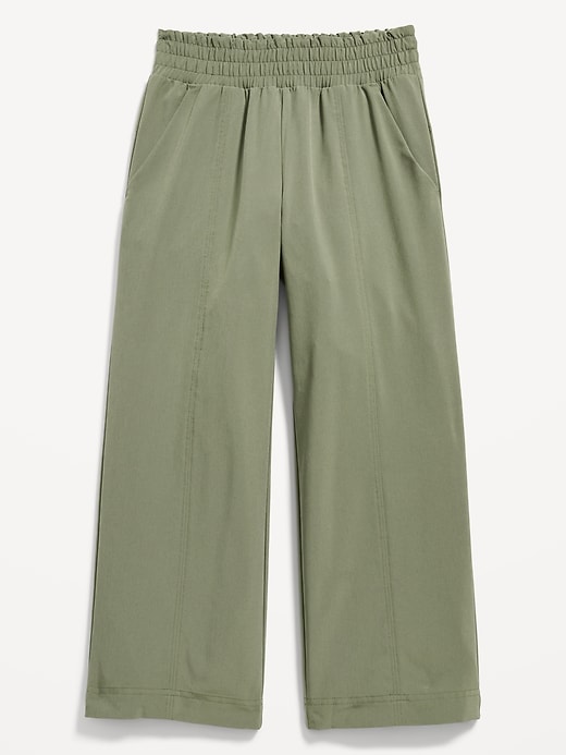 L'image numéro 3 présente Pantalon StretchTech Performance à taille haute et à jambe large pour Fille