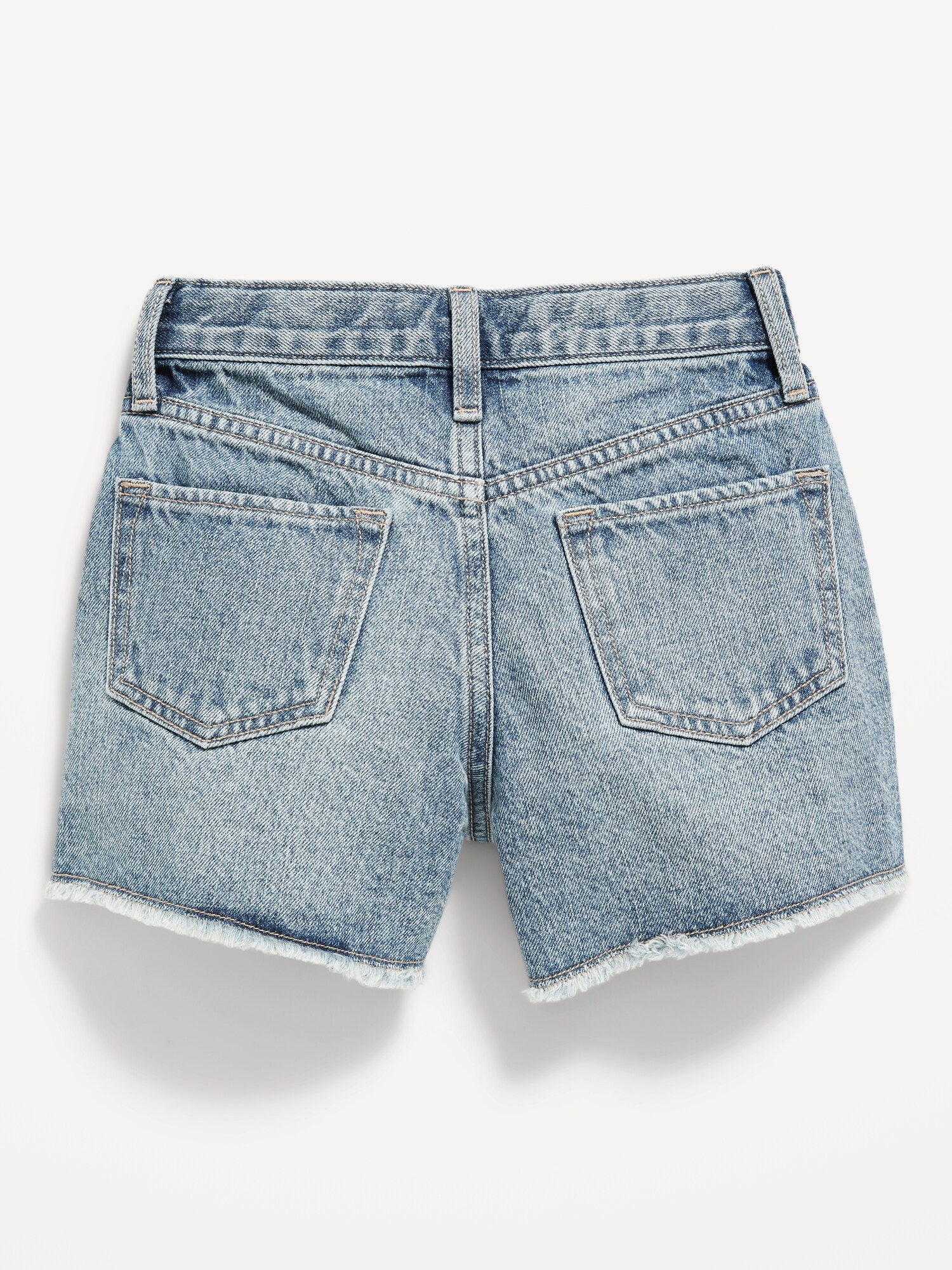 Denim shorts sale pockets showing