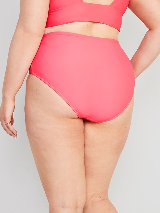 Kaxidy Women Swimwear Plus Size Bikini Swimsuit High Waisted Bottom Ruched  Bathing Suit Pink