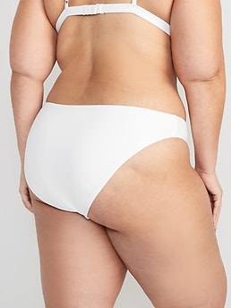 Low-Rise V-Front French-Cut Bikini Swim Bottoms for Women