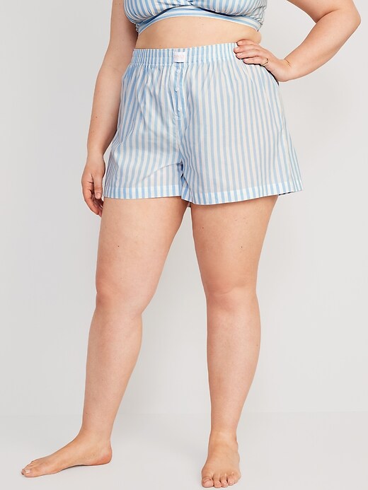 Image number 7 showing, Matching High-Waisted Printed Pajama Boxer Shorts - 3.5-inch inseam