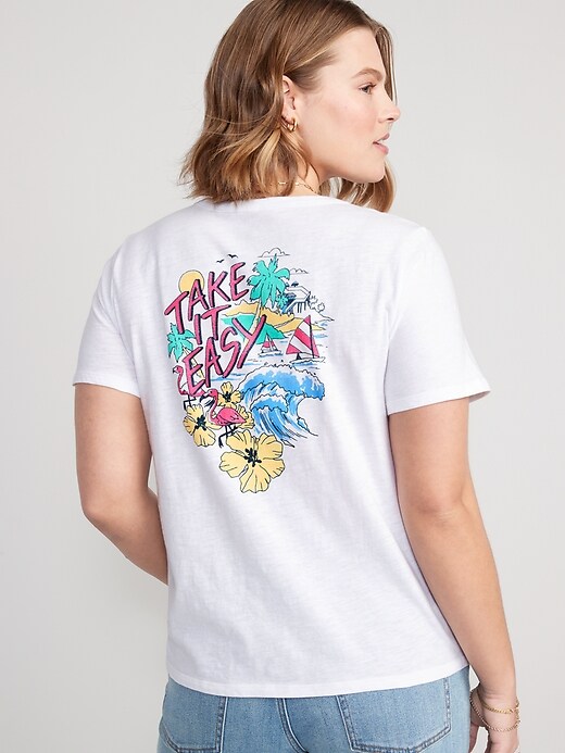 Image number 6 showing, EveryWear Slub-Knit Graphic T-Shirt