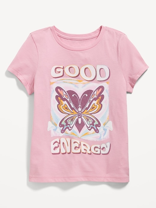 Image number 1 showing, Short-Sleeve Graphic T-Shirt for Girls