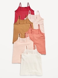 L'image numéro 2 présente Camisole ajustée pour Toute-petite fille (paquet de 6)