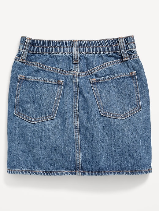 View large product image 2 of 2. High-Waisted Jean Skirt for Girls