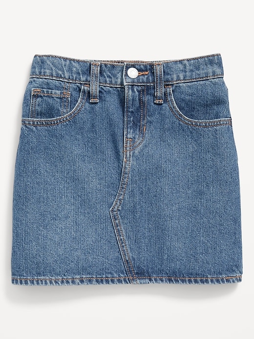 Voir une image plus grande du produit 1 de 2. Jupe en denim à taille haute pour Fille