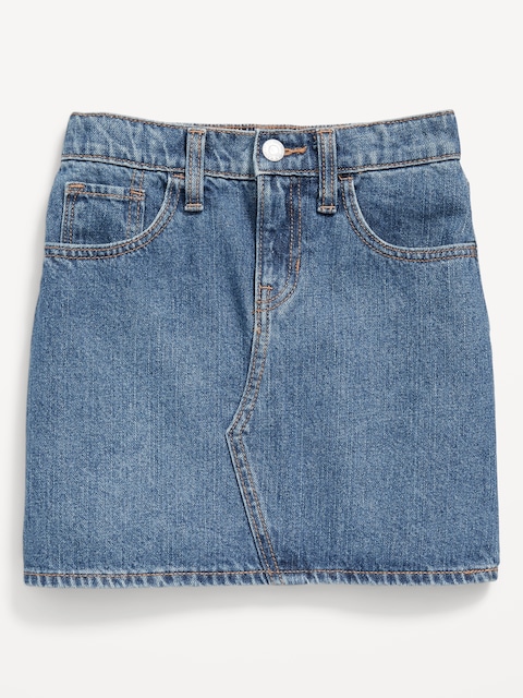 High-Waisted Jean Skirt for Girls