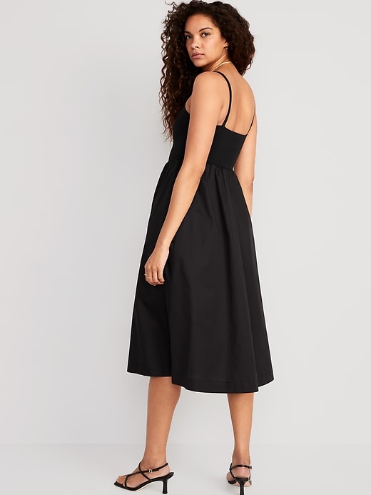 Image number 2 showing, Fit & Flare Combination Midi Dress
