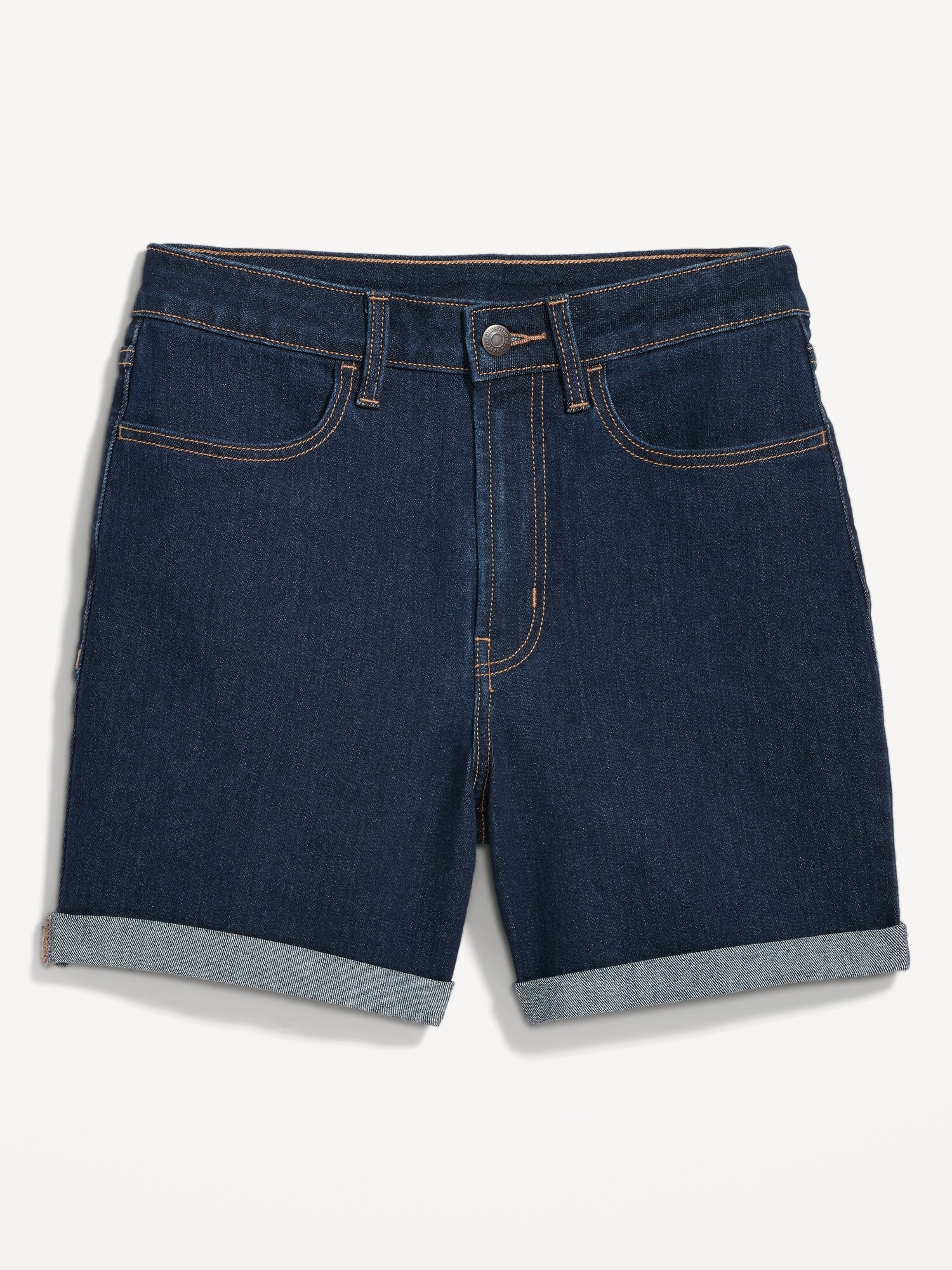 High-Waisted O.G. Straight Jean Shorts -- 5-inch inseam