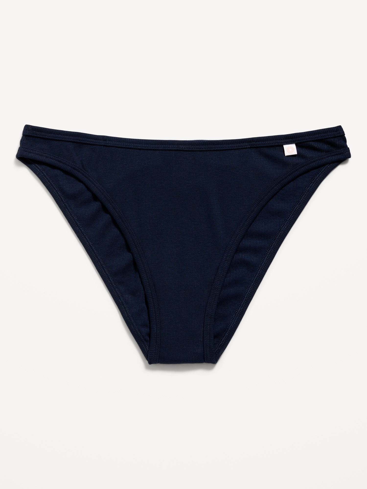 Old Navy - High-Waisted French-Cut Rib-Knit Bikini Underwear for Women blue