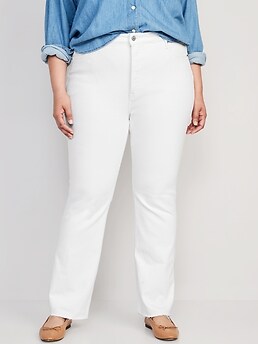 Extra High-Waisted Button-Fly Kicker Boot-Cut Jeans