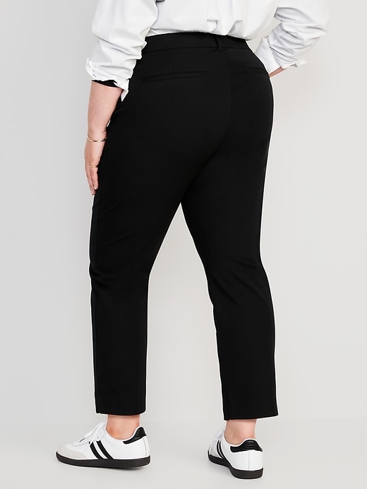 Image number 8 showing, High-Waisted Pixie Straight Ankle Pants for Women