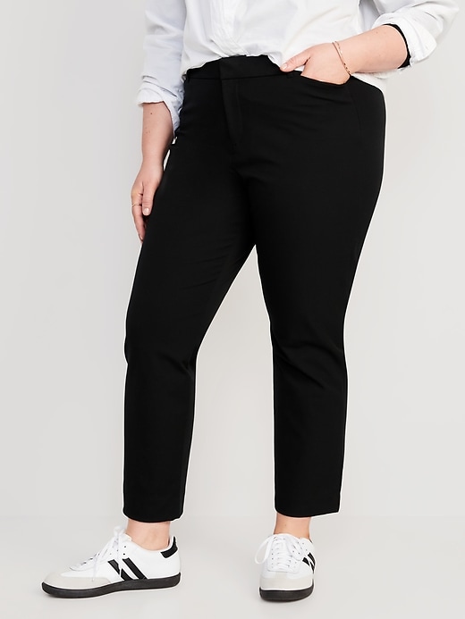 Image number 7 showing, High-Waisted Pixie Straight Ankle Pants for Women