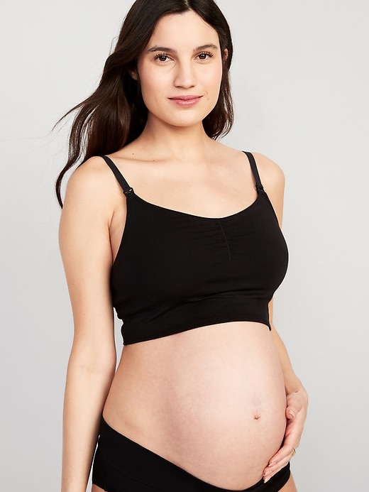 View large product image 1 of 4. Maternity Nursing Brami Top