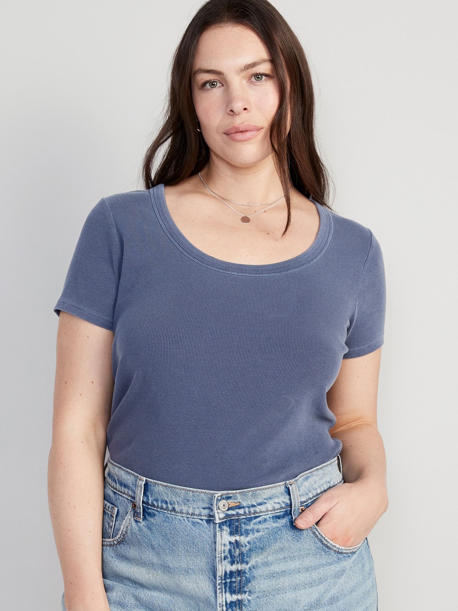 Women's Short Sleeve Cut Out Cold Shoulder Tops Deep V Neck T Shirts,navy  blue,2xl,F116088 