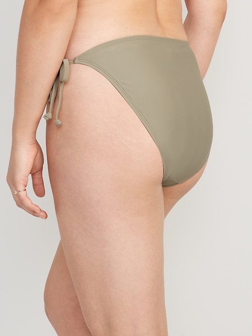 Image number 6 showing, Low-Rise String Bikini Swim Bottoms