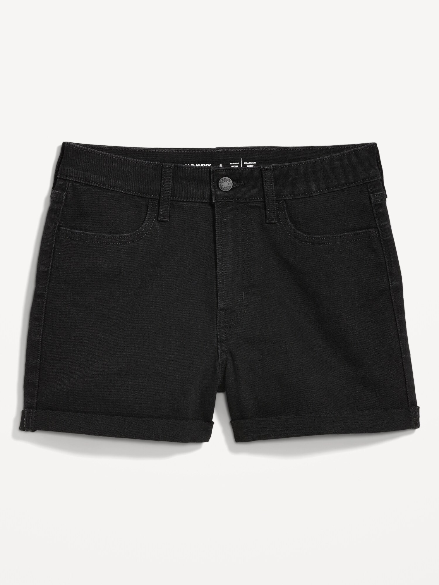 Black denim sale shorts