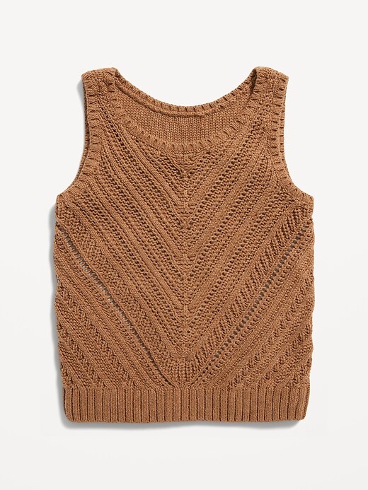 View large product image 1 of 1. Sleeveless Sweater-Knit Tank for Toddler Girls