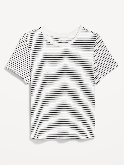 Image number 4 showing, Striped Slim-Fit Crop T-Shirt