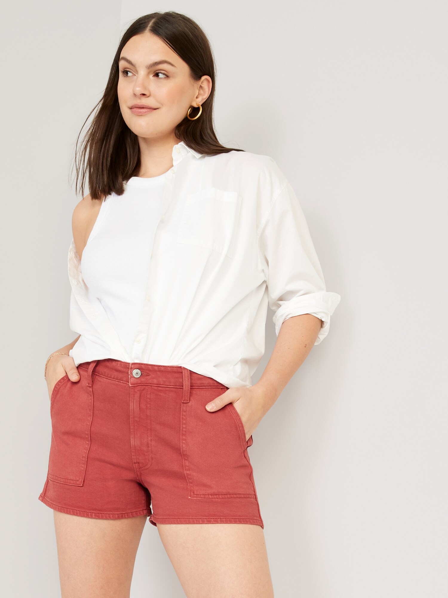 High-Waisted OG Loose Utility Shorts -- 3-inch inseam