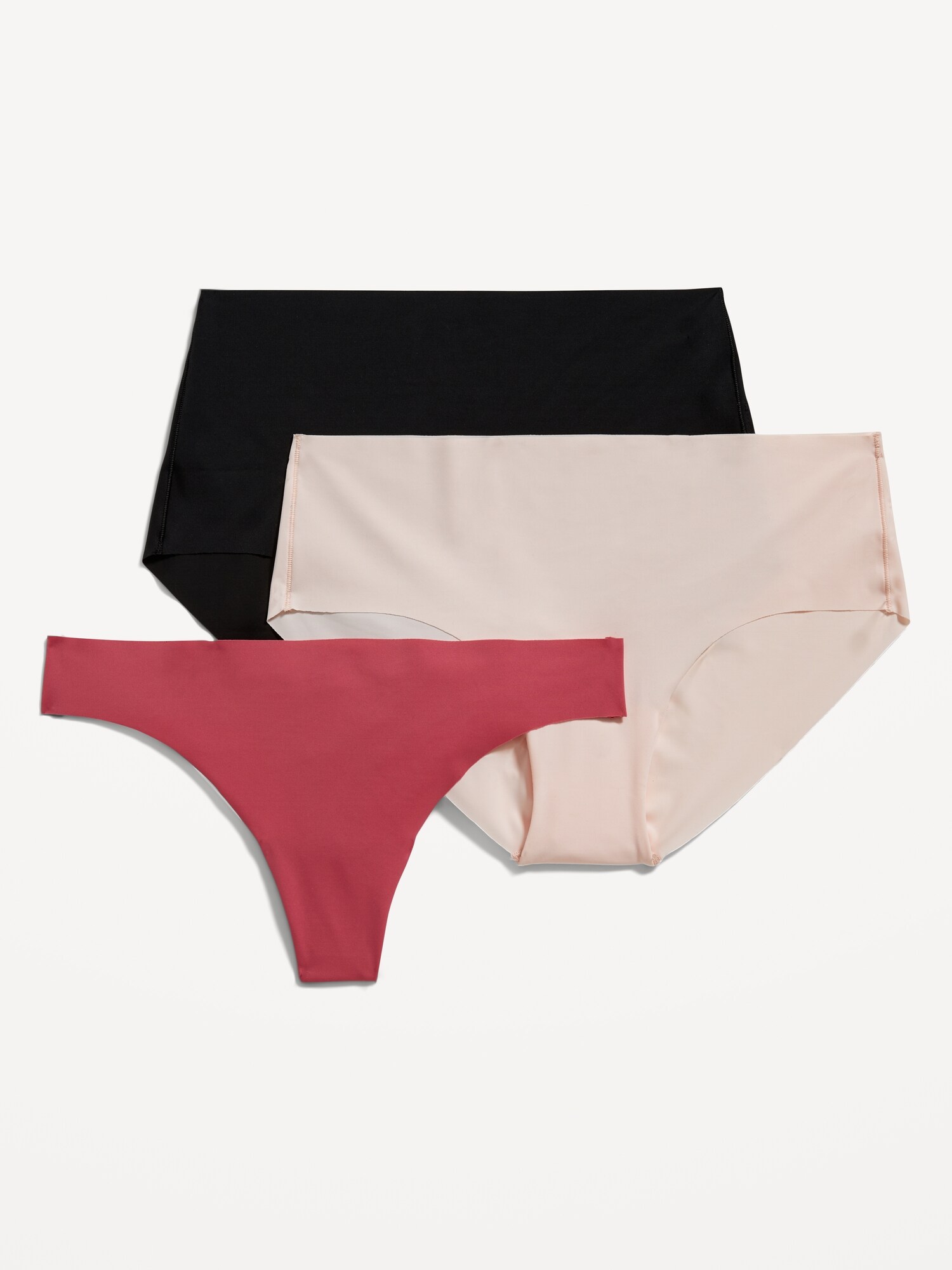 Old Navy Soft-Knit No-Show Hipster Underwear for Women 3-Pack
