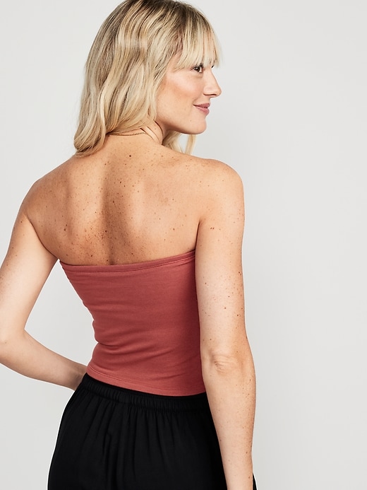 Womens Strapless Cropped Tube Top Tank -  Portugal