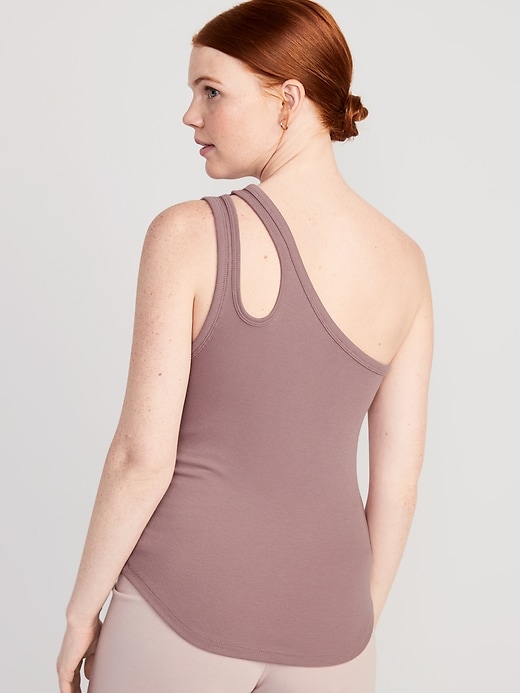 Image number 2 showing, UltraLite All-Day One-Shoulder Cutout Tank Top