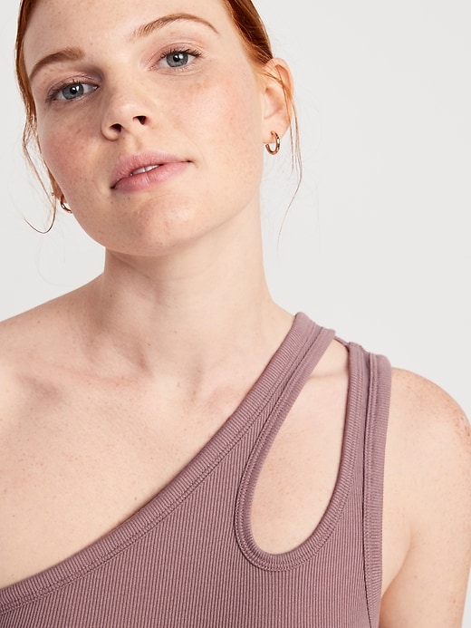 Image number 3 showing, UltraLite All-Day One-Shoulder Cutout Tank Top