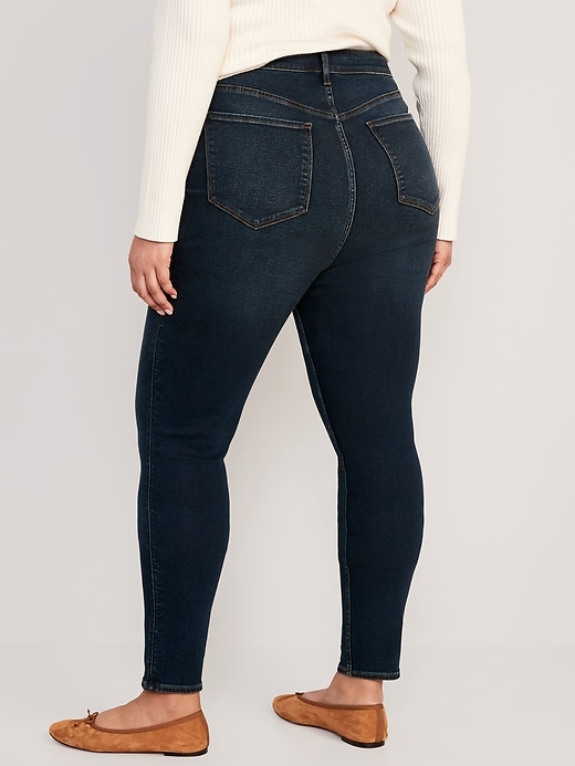 Image number 8 showing, Extra High-Waisted Rockstar 360° Stretch Super-Skinny Jeans