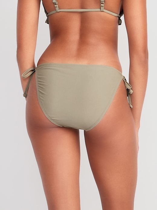Image number 2 showing, Low-Rise String Bikini Swim Bottoms