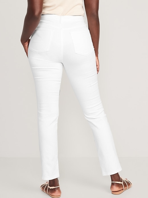Image number 6 showing, High-Waisted Wow Straight White Jeans