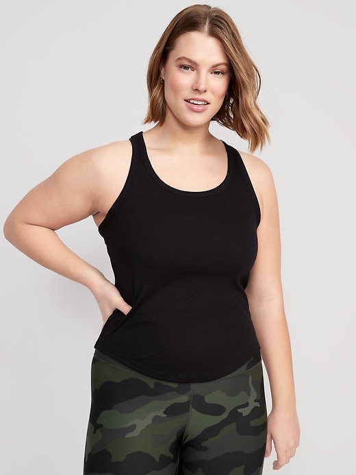 L'image numéro 5 présente Camisole UltraLite à dos nageur en tricot côtelé pour Femme