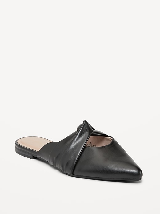 Faux-Leather Twist-Front Mule Shoes | Old Navy