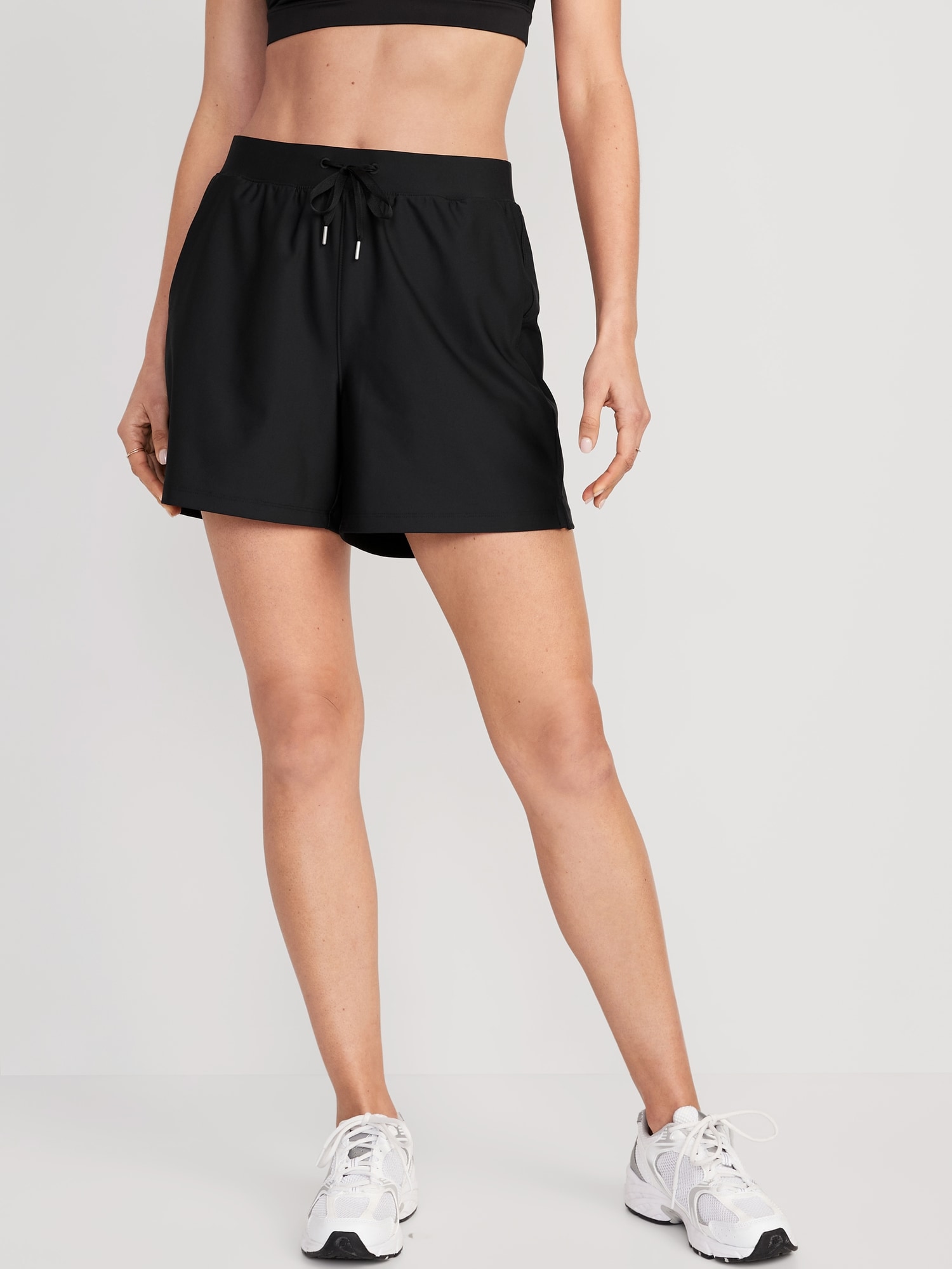 High-Waisted PowerSoft Shorts -- 5-inch inseam