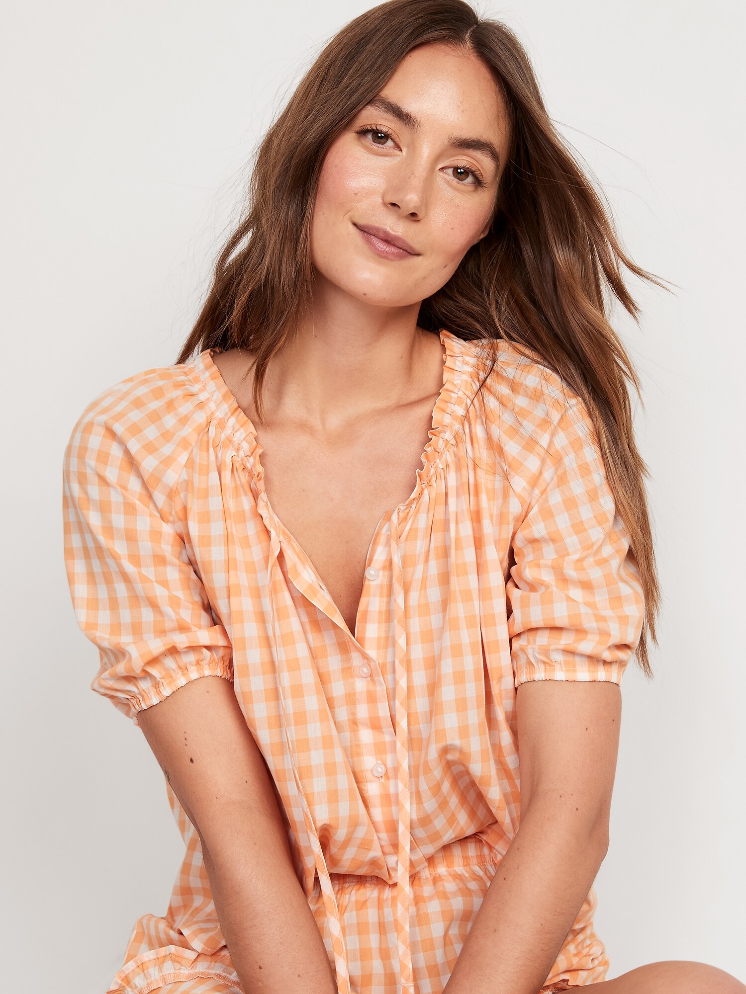 Matching PuffSleeve Pajama Swing Top Old Navy