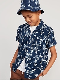 Short-Sleeve Printed Camp Shirt for Boys