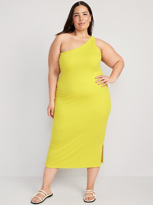 UltraLite One-Shoulder Rib-Knit Dress | Old Navy UltraLite One-Shoulder Rib-Knit Dress | Old Navy