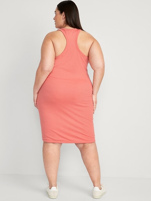 Image number 8 showing, UltraLite Racerback Rib-Knit Ruched Dress