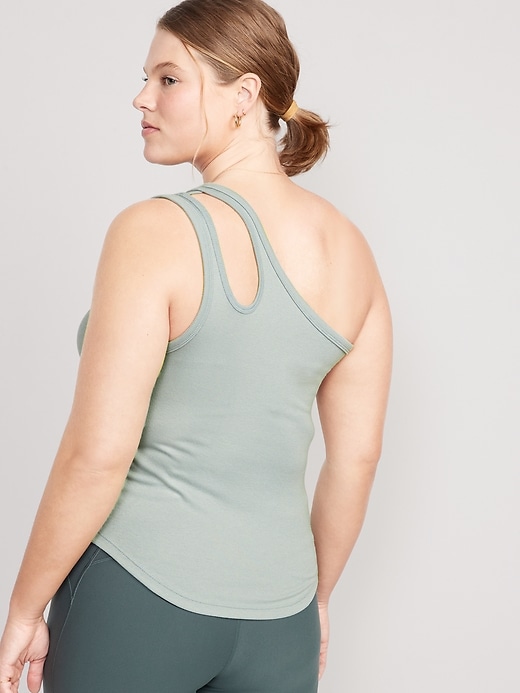 Image number 6 showing, UltraLite All-Day One-Shoulder Cutout Tank Top