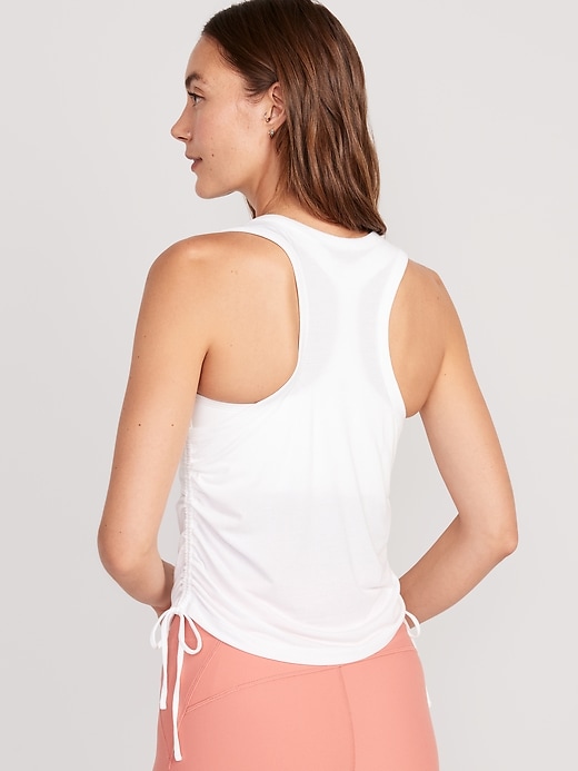 Image number 2 showing, UltraLite Ruched Tie Tank Top