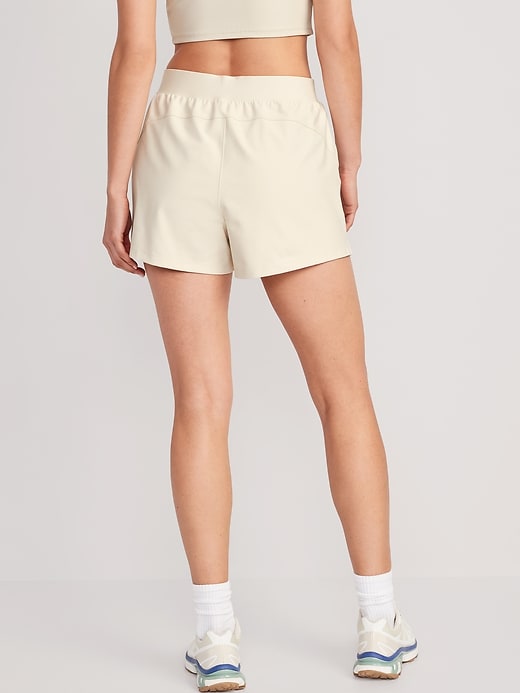 Image number 2 showing, High-Waisted PowerSoft Shorts -- 3-inch inseam