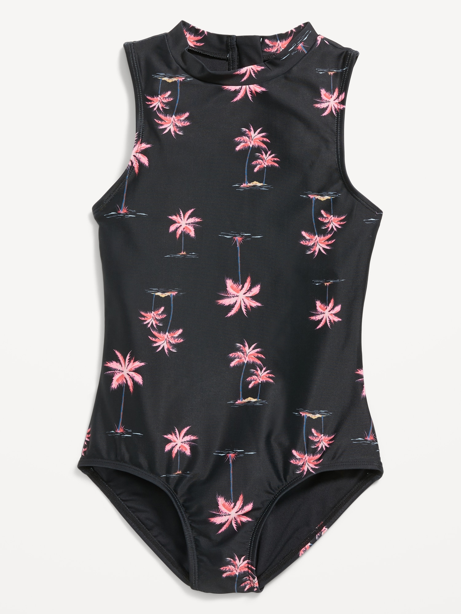 Old Navy High-Neck One-Piece Swimsuit for Girls multi. 1