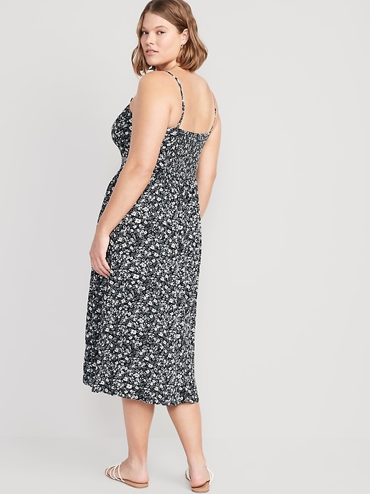 Image number 6 showing, Fit & Flare Sleeveless Floral Midi Dress
