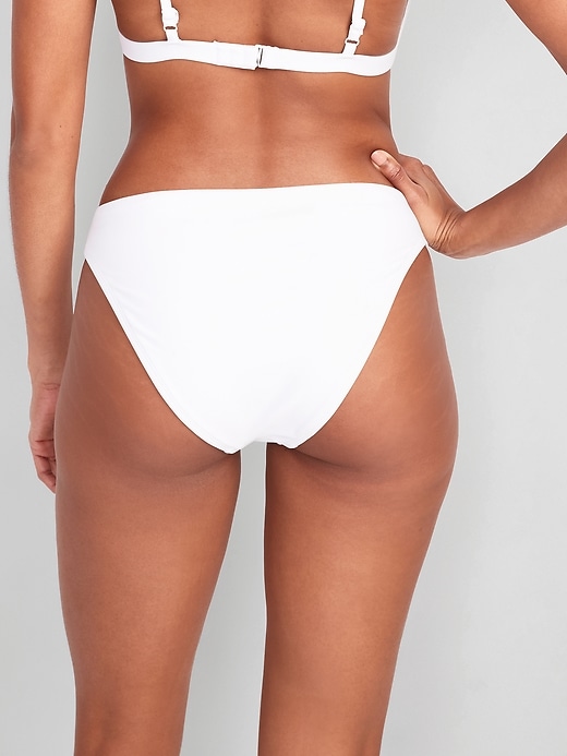 Image number 2 showing, Low-Rise V-Front French-Cut Bikini Swim Bottoms