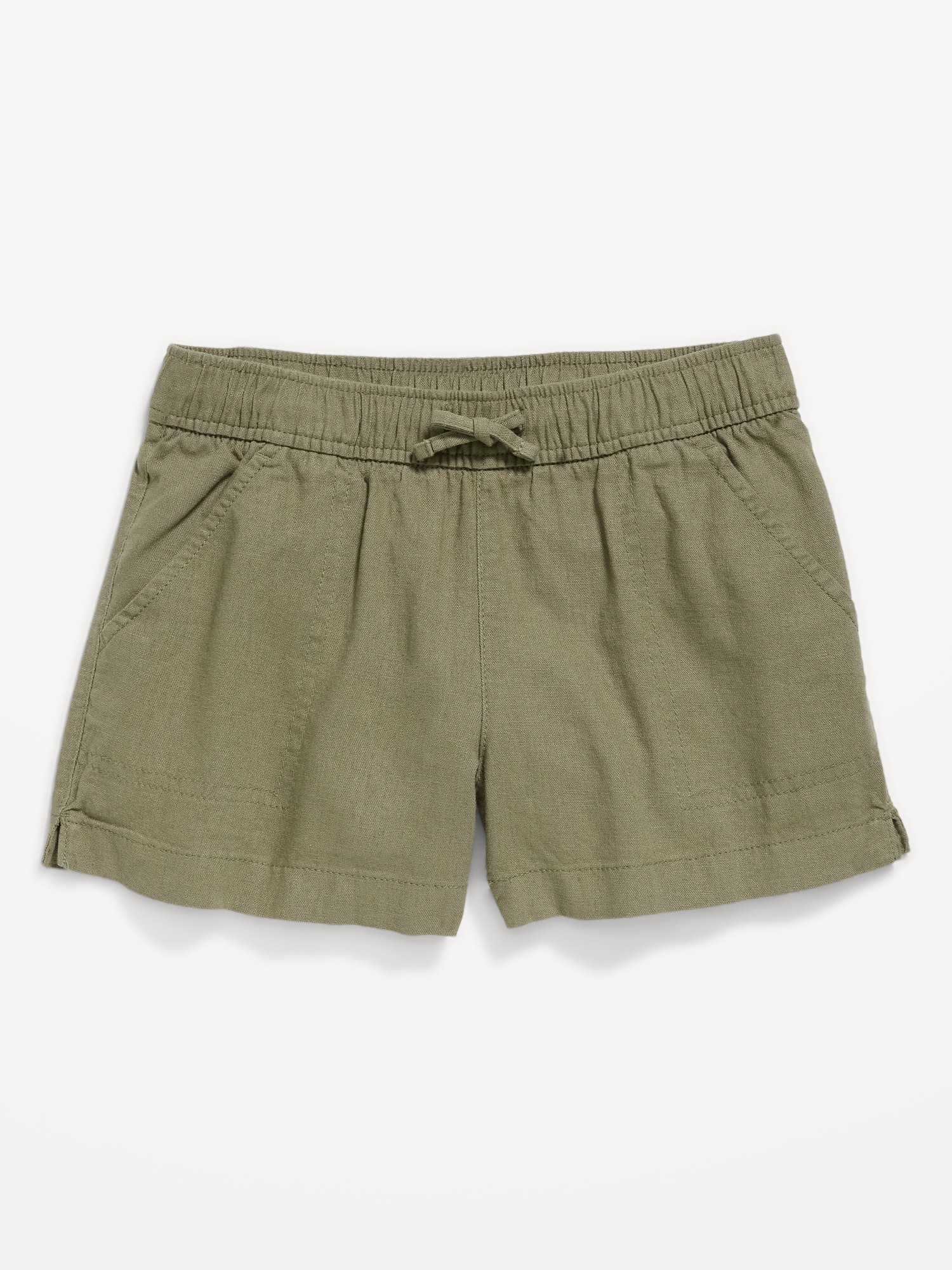 Linen-Blend Drawstring Shorts for Girls