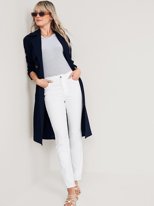 Image number 3 showing, High-Waisted Wow Straight White Jeans